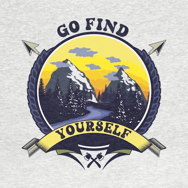 CAMPING QUOTE GO FIND YOURSELF by HomeCoquette